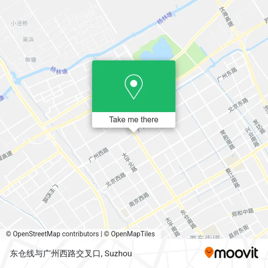 东仓线与广州西路交叉口 map