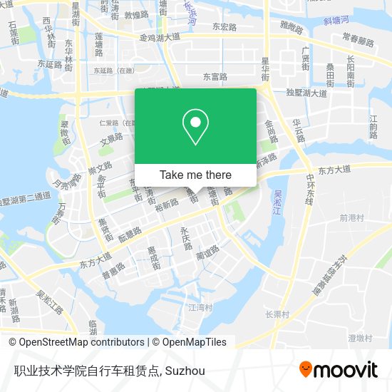 职业技术学院自行车租赁点 map
