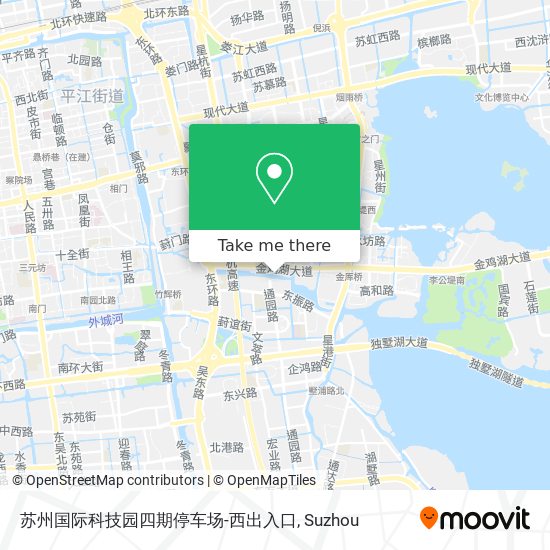 苏州国际科技园四期停车场-西出入口 map