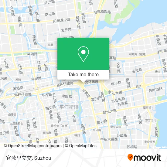 官渎里立交 map