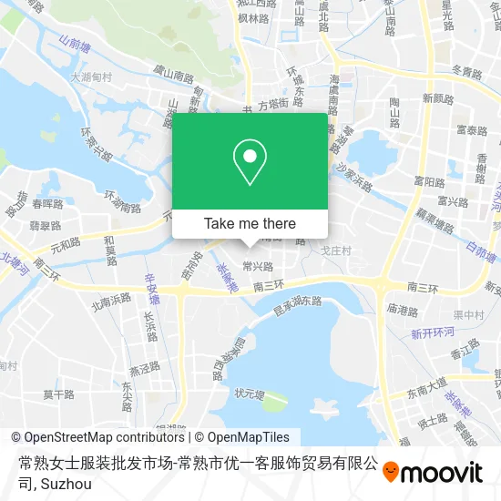 常熟女士服装批发市场-常熟市优一客服饰贸易有限公司 map