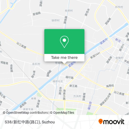 S38/新红中路(路口) map