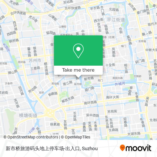 新市桥旅游码头地上停车场-出入口 map