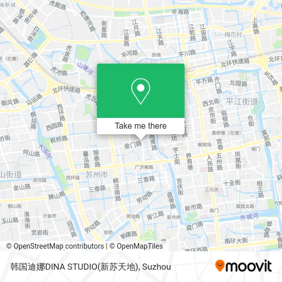 韩国迪娜DINA STUDIO(新苏天地) map