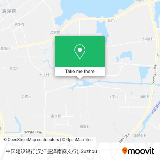 中国建设银行(吴江盛泽南麻支行) map