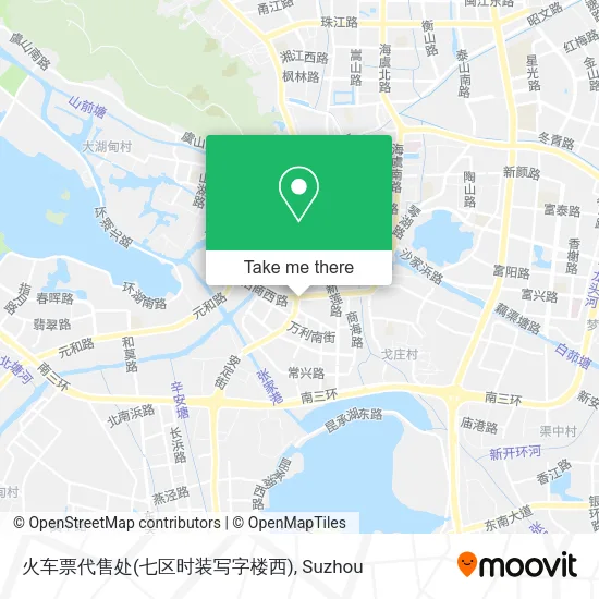火车票代售处(七区时装写字楼西) map