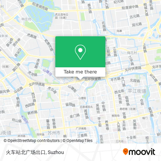 火车站北广场出口 map