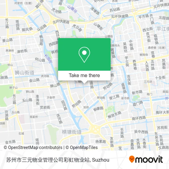 苏州市三元物业管理公司彩虹物业站 map