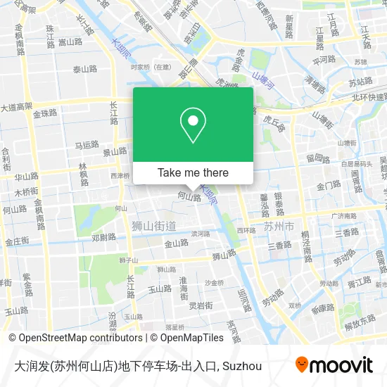 大润发(苏州何山店)地下停车场-出入口 map