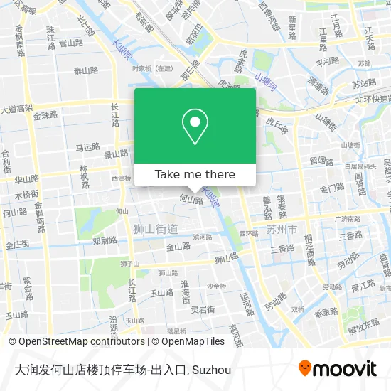大润发何山店楼顶停车场-出入口 map