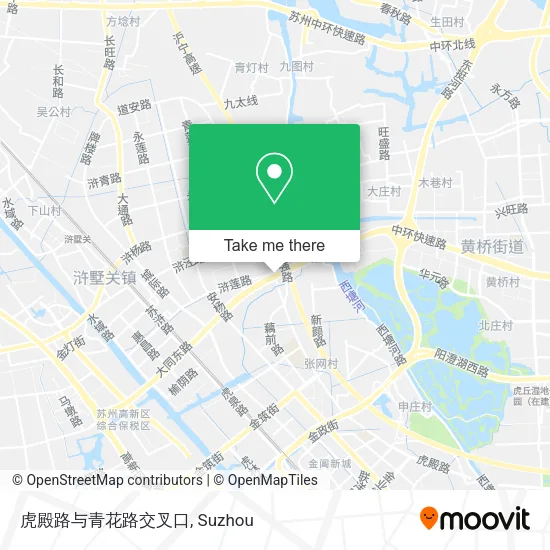 虎殿路与青花路交叉口 map