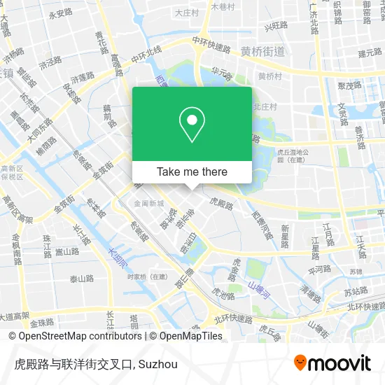 虎殿路与联洋街交叉口 map