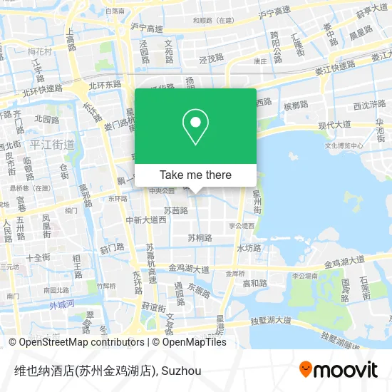 维也纳酒店(苏州金鸡湖店) map