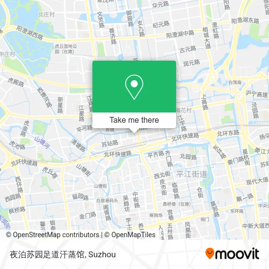 夜泊苏园足道汗蒸馆 map