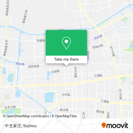 中支家庄 map