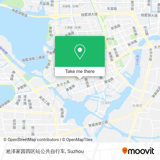淞泽家园四区站公共自行车 map