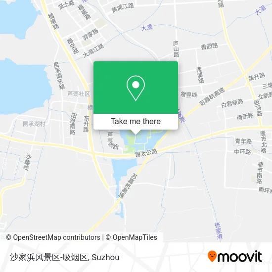 沙家浜风景区-吸烟区 map