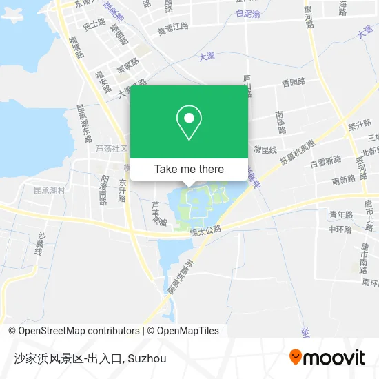 沙家浜风景区-出入口 map