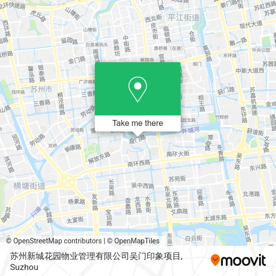 苏州新城花园物业管理有限公司吴门印象项目 map