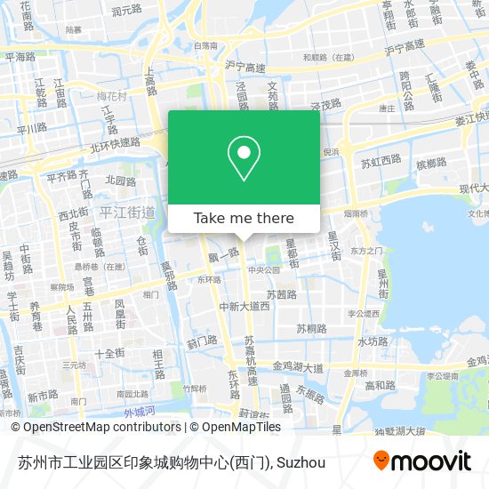 苏州市工业园区印象城购物中心(西门) map