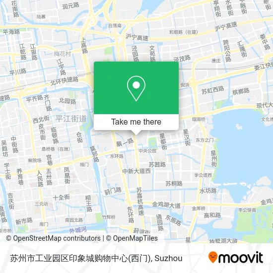 苏州市工业园区印象城购物中心(西门) map
