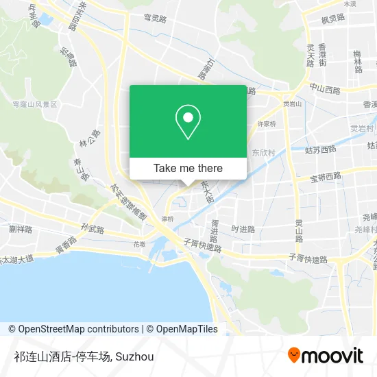 祁连山酒店-停车场 map