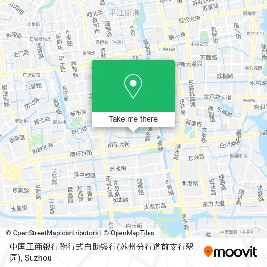 中国工商银行附行式自助银行(苏州分行道前支行翠园) map