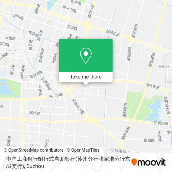 中国工商银行附行式自助银行(苏州分行张家港分行东城支行) map