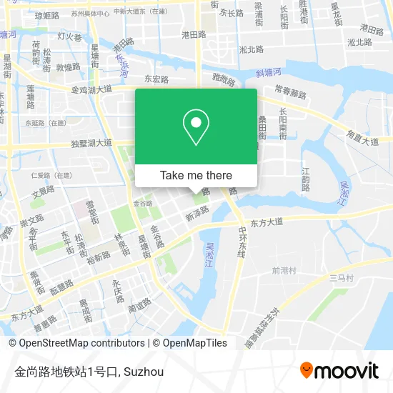 金尚路地铁站1号口 map