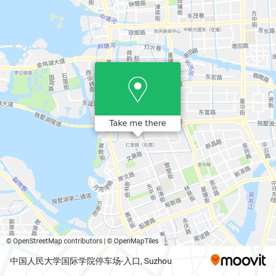 中国人民大学国际学院停车场-入口 map