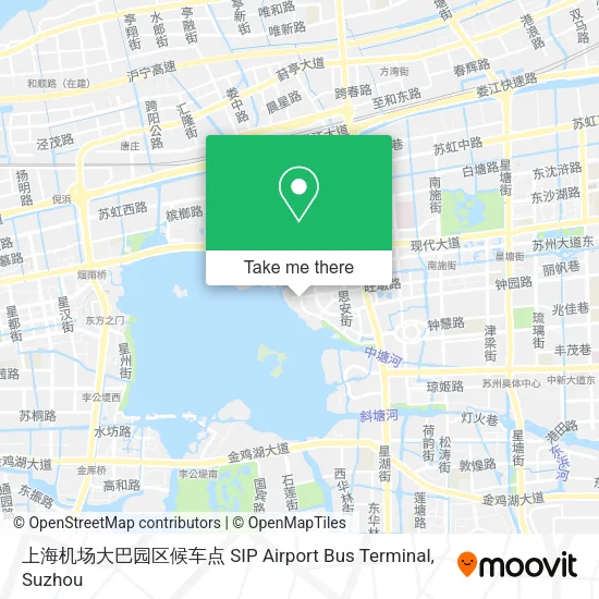 上海机场大巴园区候车点 SIP Airport Bus Terminal map