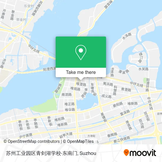 苏州工业园区青剑湖学校-东南门 map