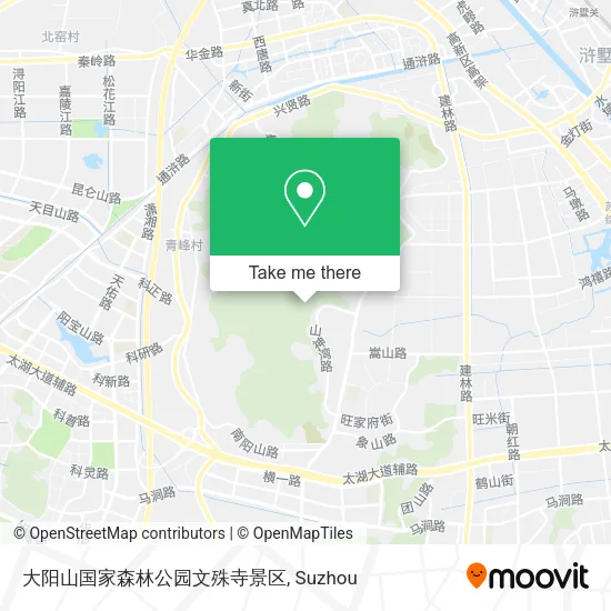 大阳山国家森林公园文殊寺景区 map