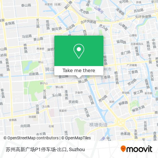 苏州高新广场P1停车场-出口 map