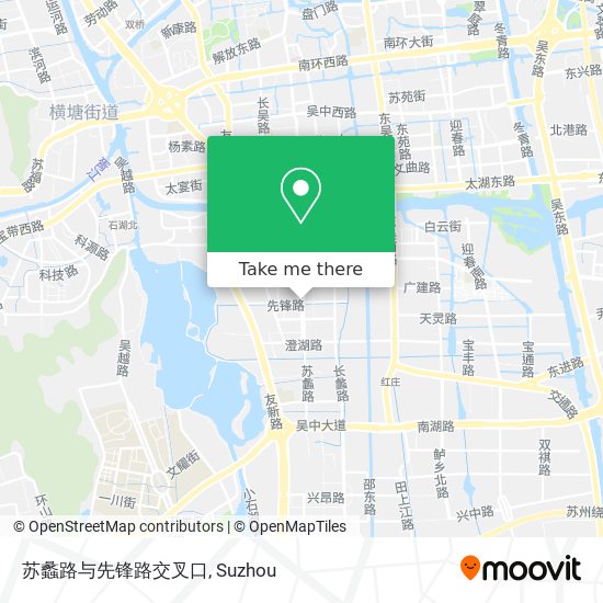 苏蠡路与先锋路交叉口 map