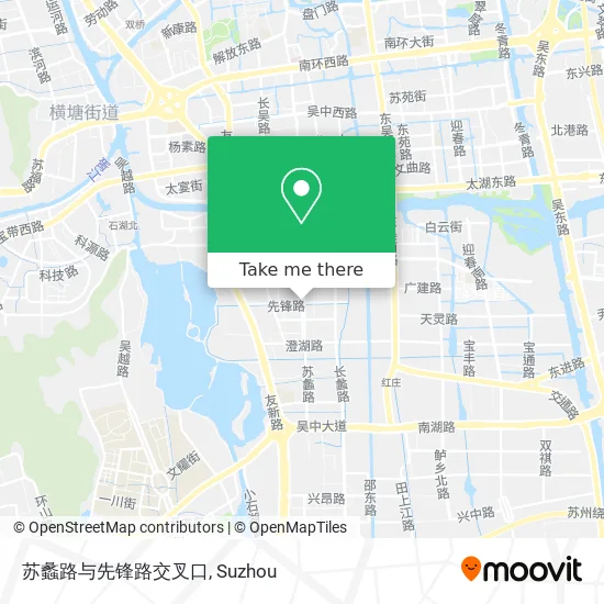 苏蠡路与先锋路交叉口 map