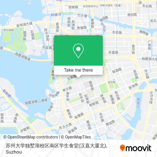 苏州大学独墅湖校区南区学生食堂(汉嘉大厦北) map