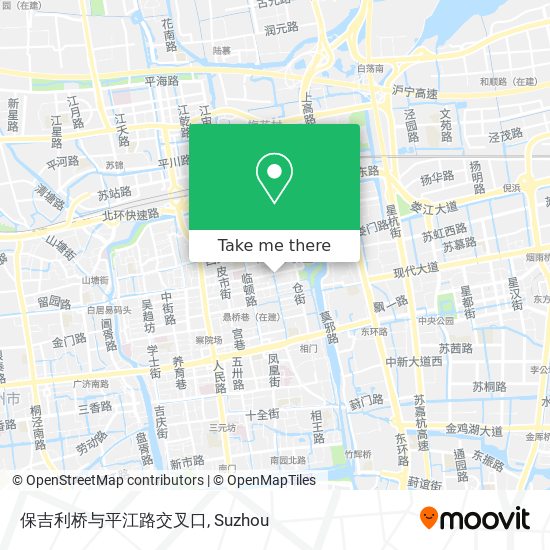 保吉利桥与平江路交叉口 map
