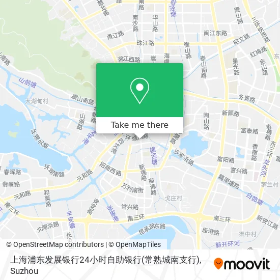 上海浦东发展银行24小时自助银行(常熟城南支行) map