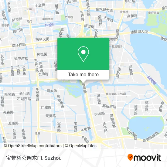 宝带桥公园东门 map