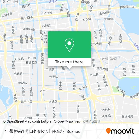 宝带桥南1号口外侧-地上停车场 map