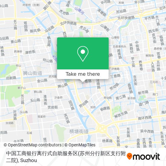 中国工商银行离行式自助服务区(苏州分行新区支行附二院) map