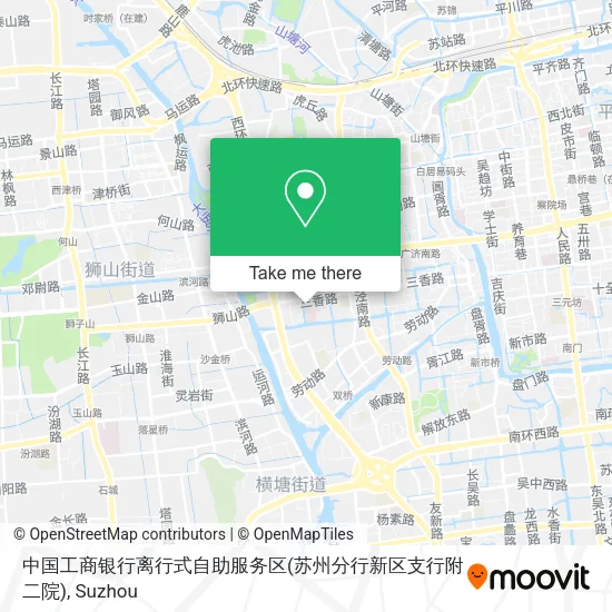 中国工商银行离行式自助服务区(苏州分行新区支行附二院) map
