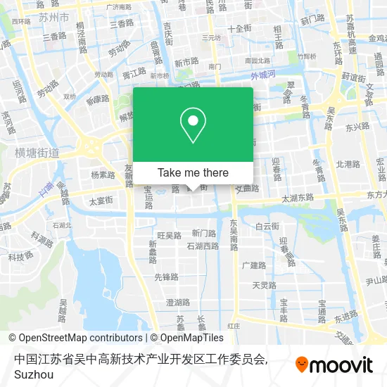中国江苏省吴中高新技术产业开发区工作委员会 map