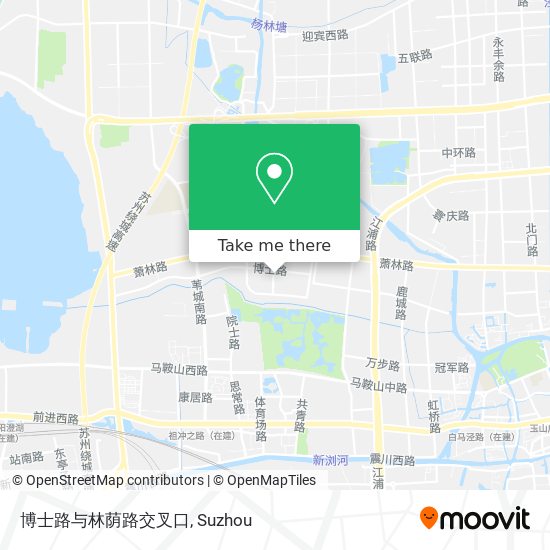 博士路与林荫路交叉口 map