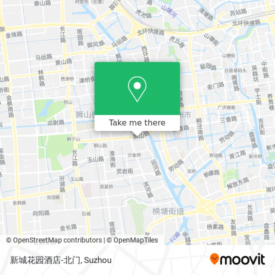 新城花园酒店-北门 map