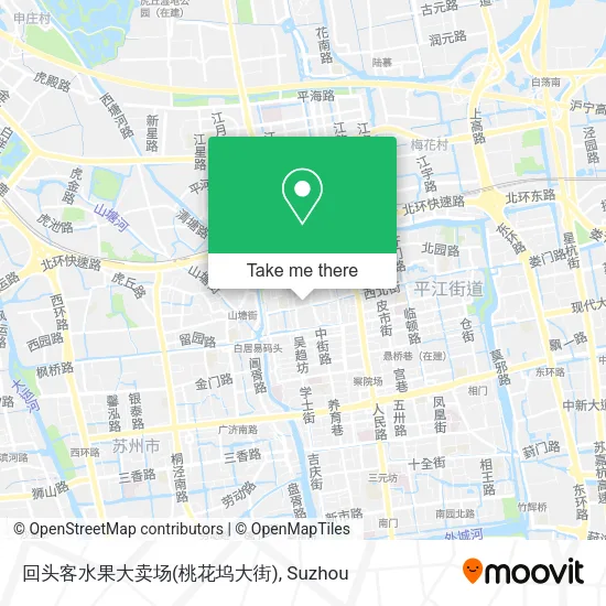 回头客水果大卖场(桃花坞大街) map