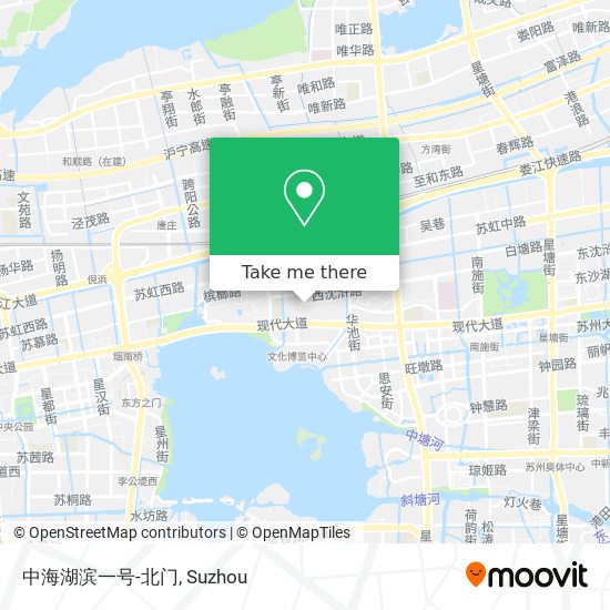 中海湖滨一号-北门 map