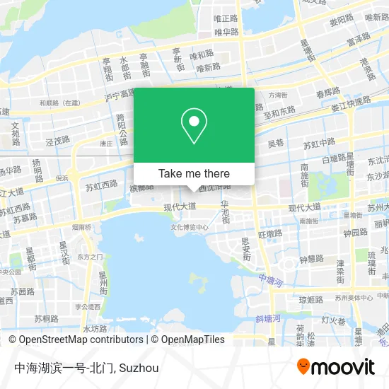 中海湖滨一号-北门 map