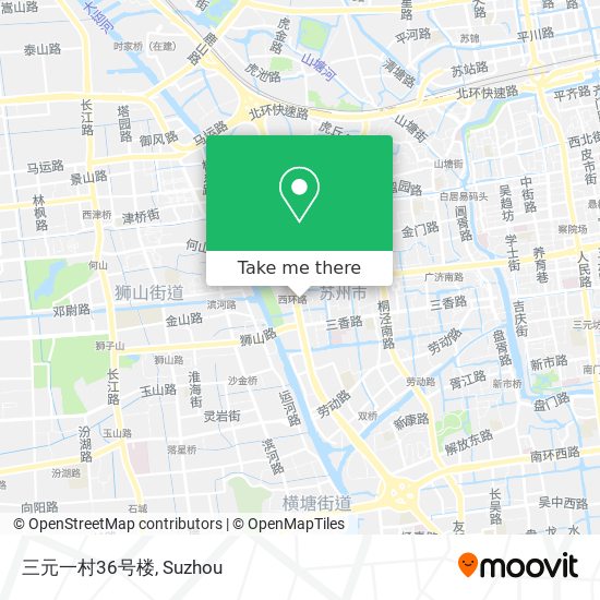 三元一村36号楼 map